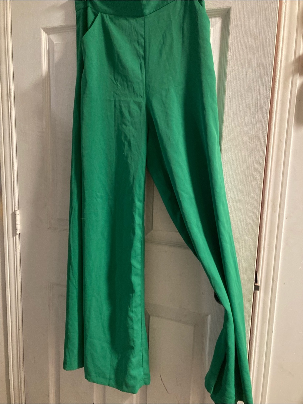 SHEIN Emerald High-Waist Wide Leg Trousers